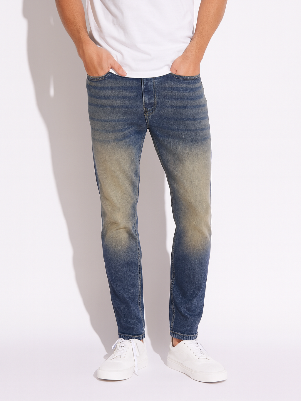 Washed skinny jeans