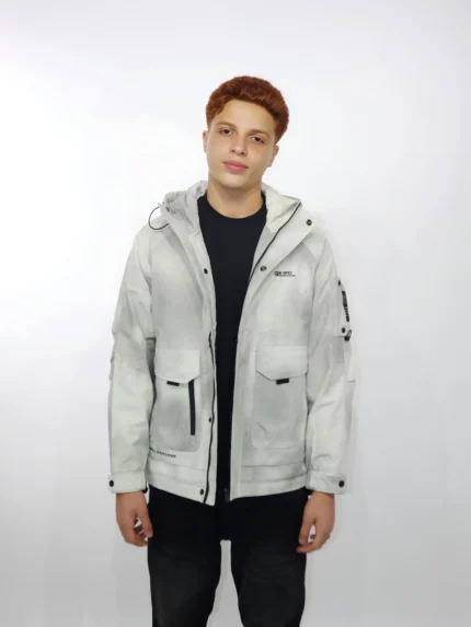 washed waterproof jacket