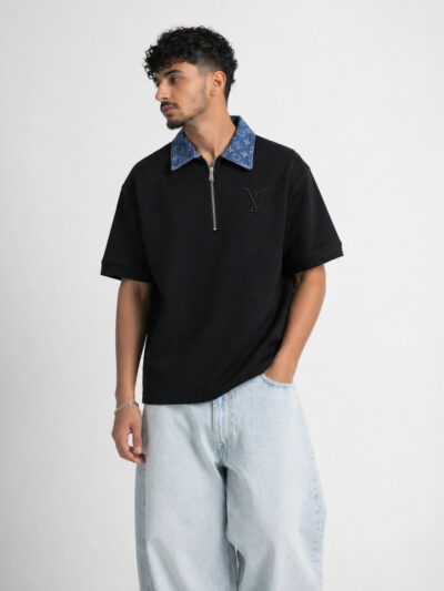 Alternative view of LV Half Zip Polo T.shirt