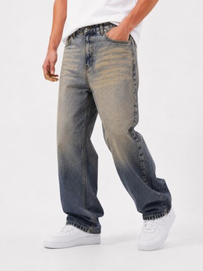 Washed Baggy Jeans