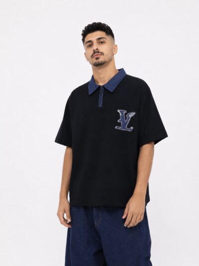 Relaxed Quarter Zip T.shirt